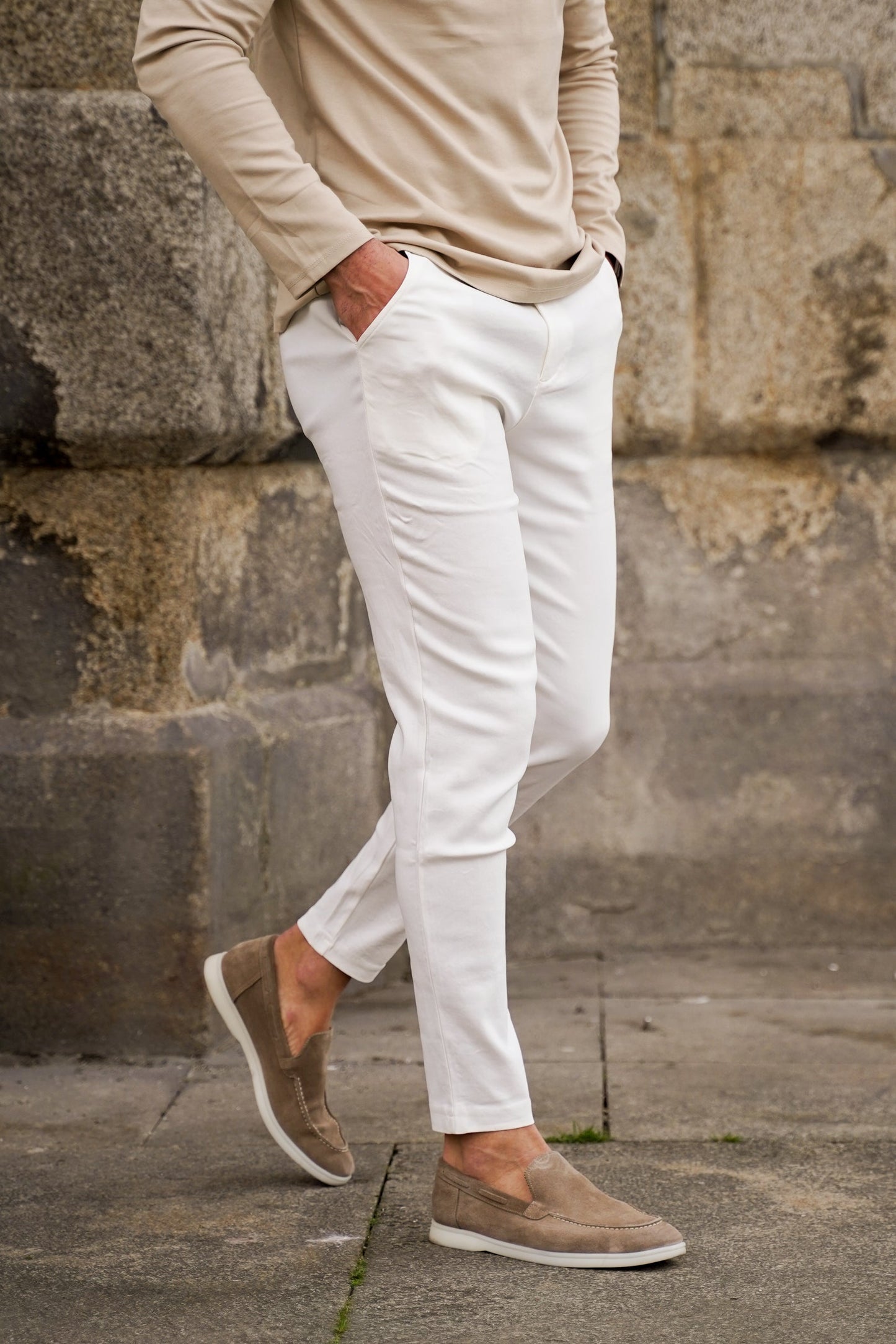 Italian Pantalon | White