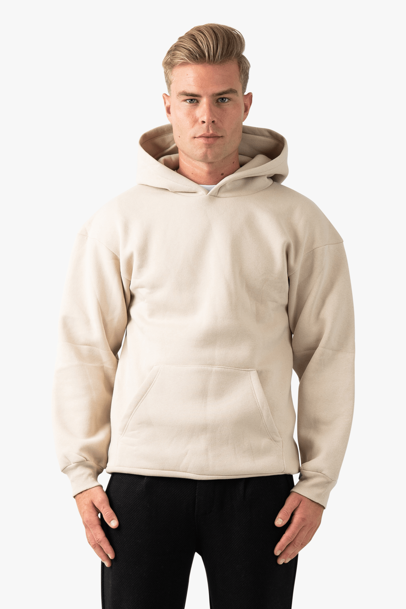 Basic hoodie - Beige - NewfivePlus