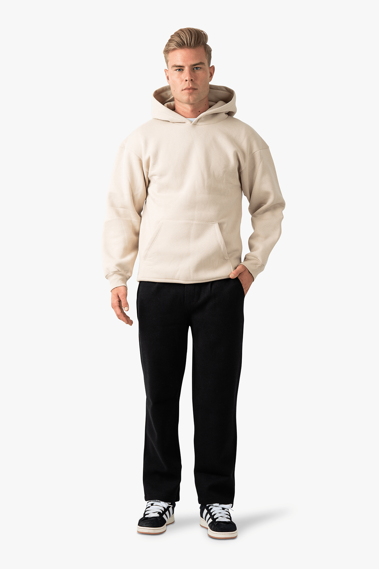 Basic hoodie - Beige - NewfivePlus