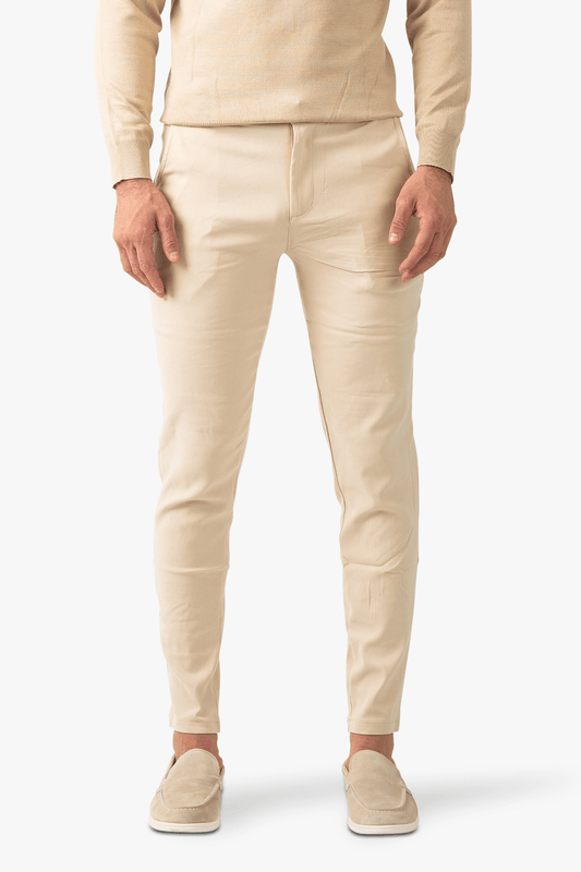 Italian Pantalon - Beige - NewfivePlus