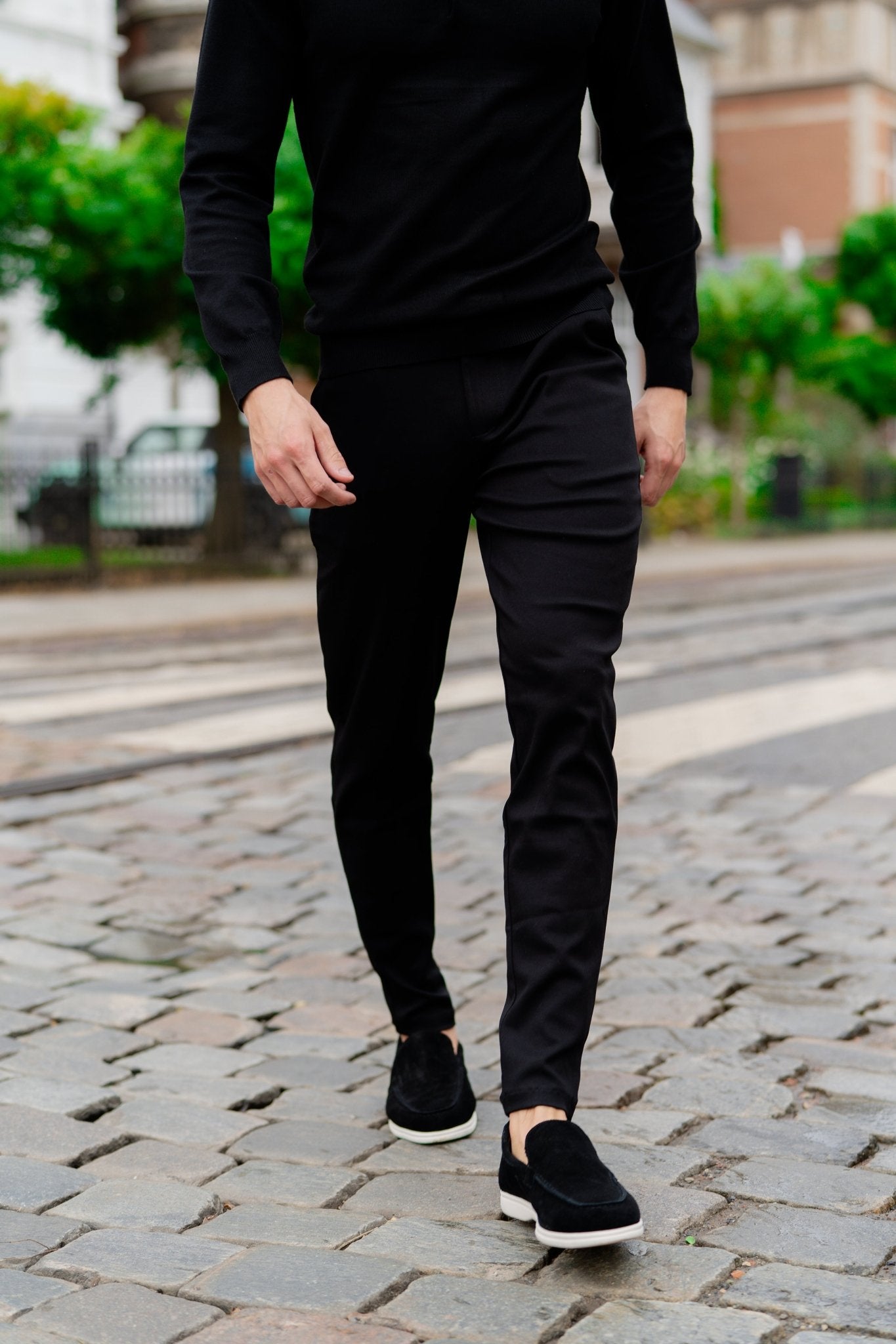 Italian Pantalon | Black - NewfivePlus