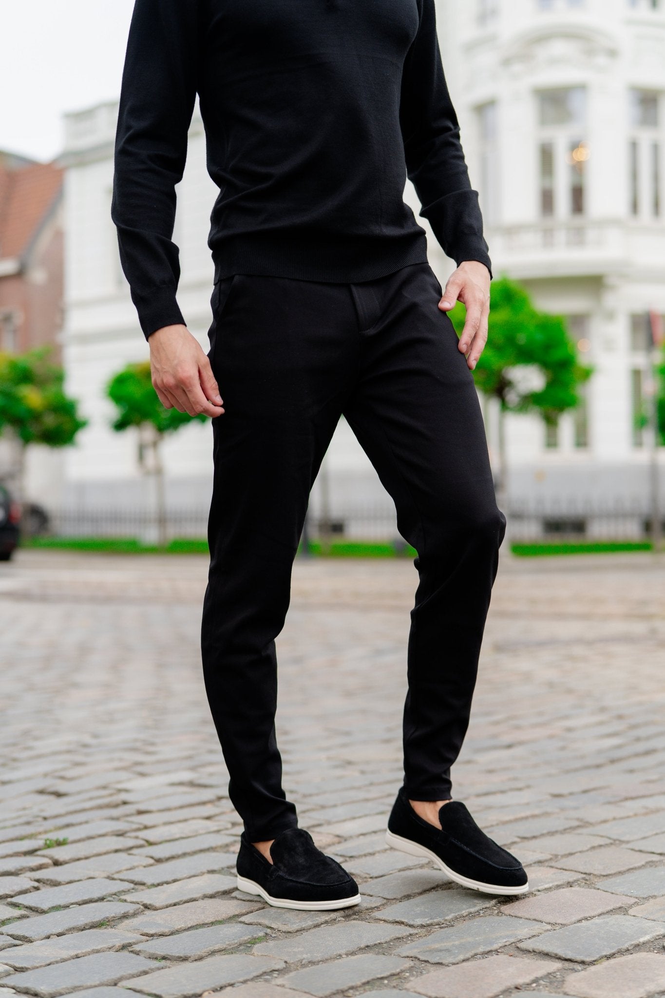 Italian Pantalon | Black - NewfivePlus