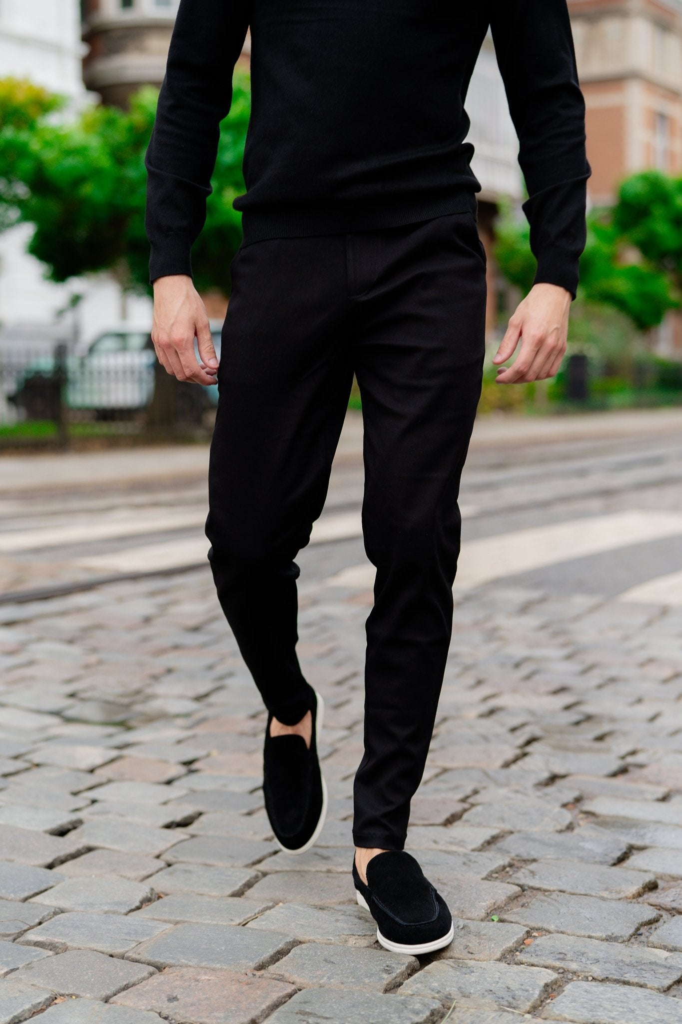 Italian Pantalon | Black - NewfivePlus