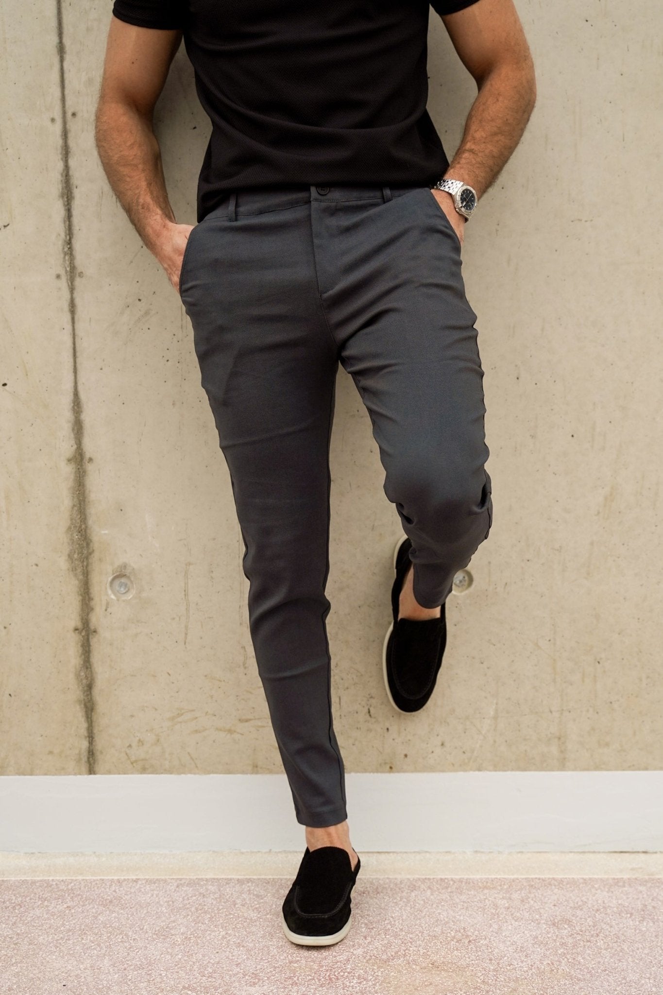 Italian Pantalon | Grey - NewfivePlus