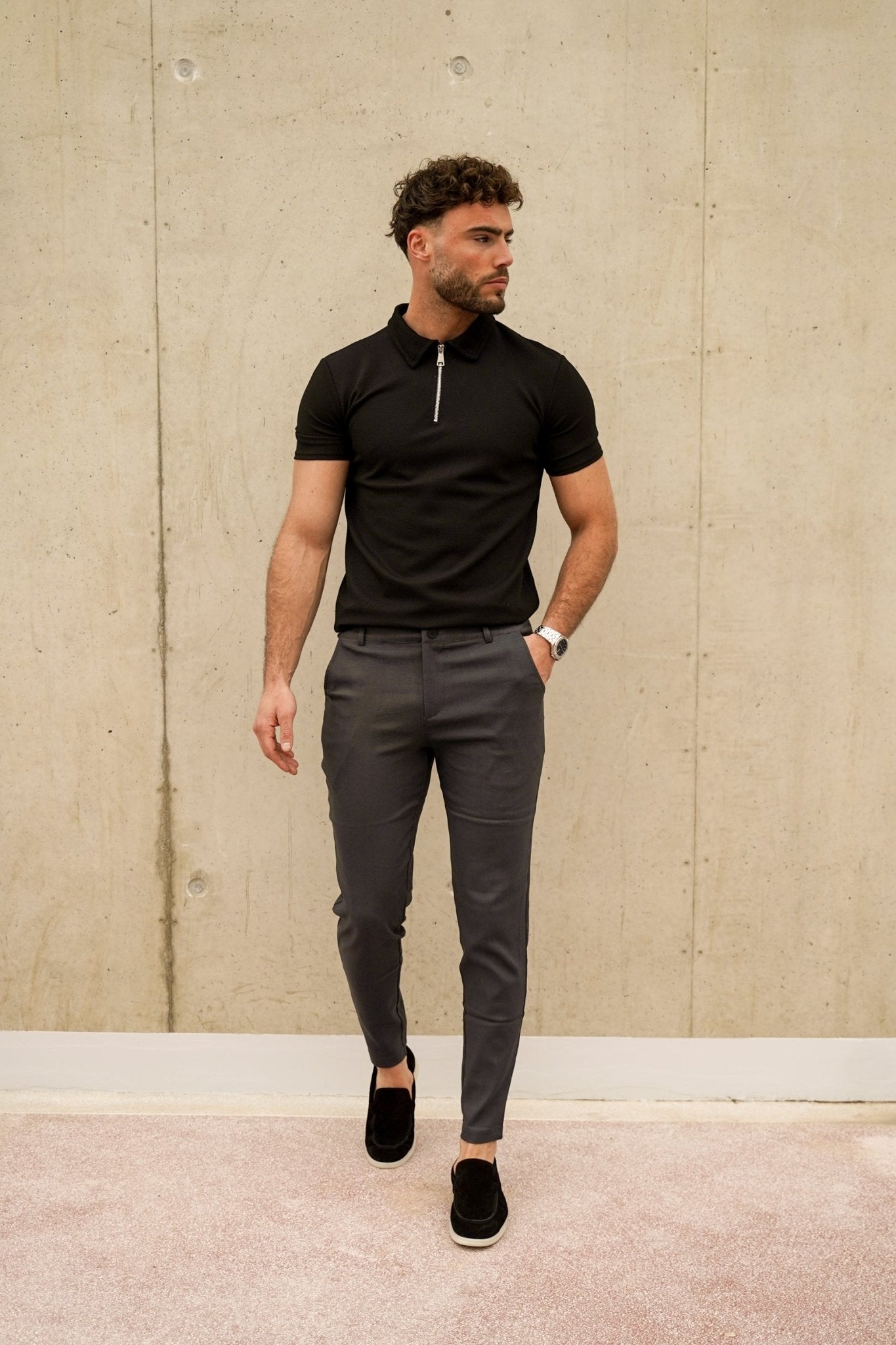 Italian Pantalon | Grey - NewfivePlus