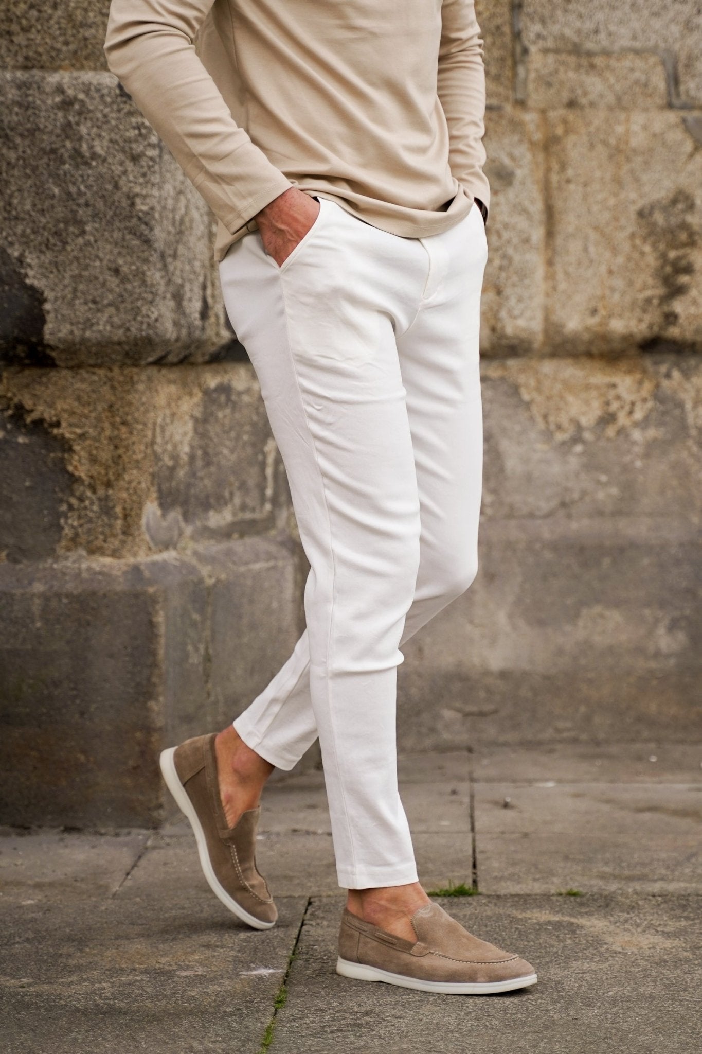 Italian Pantalon | White - NewfivePlus