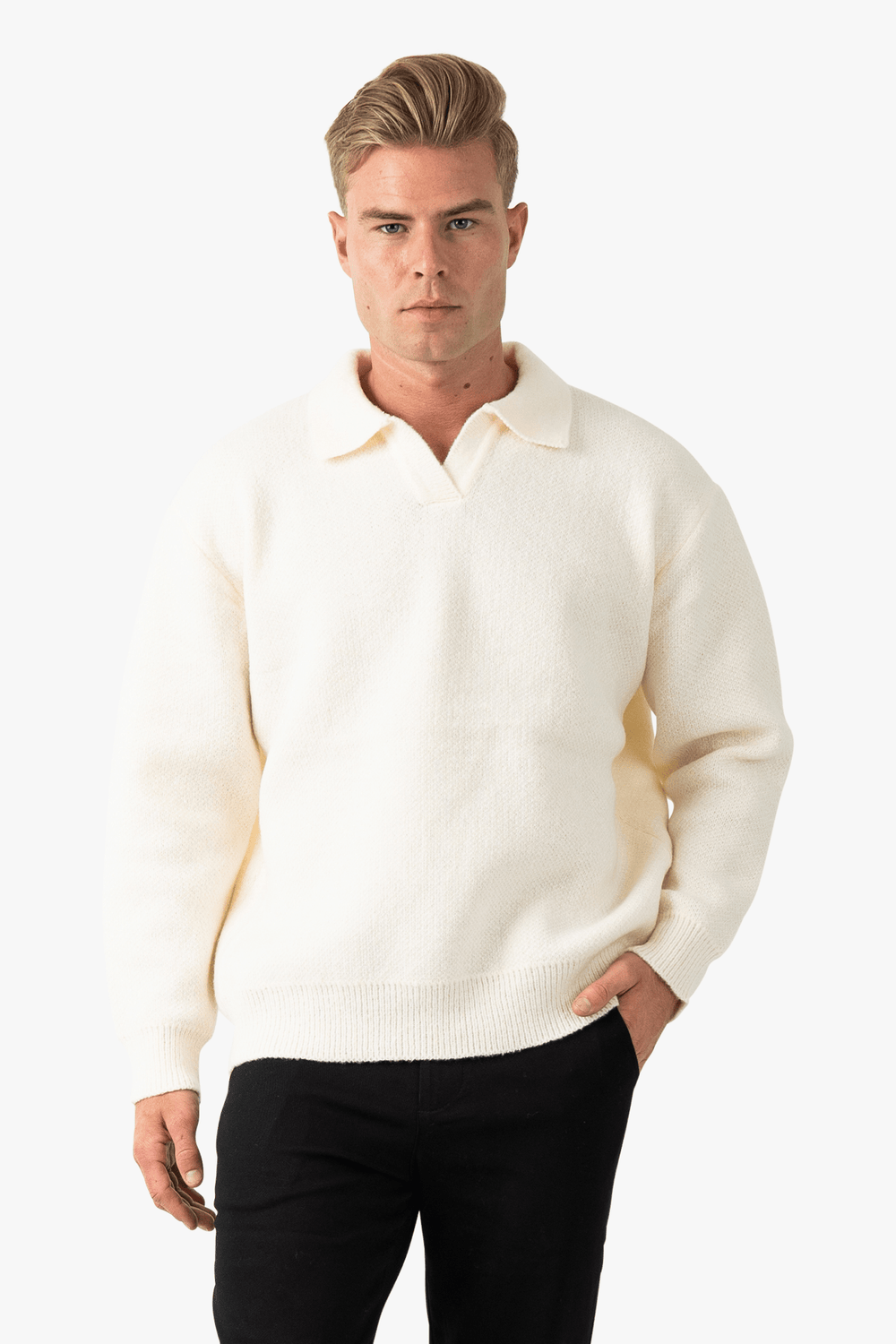 Oversized trui Camelo - White - NewfivePlus