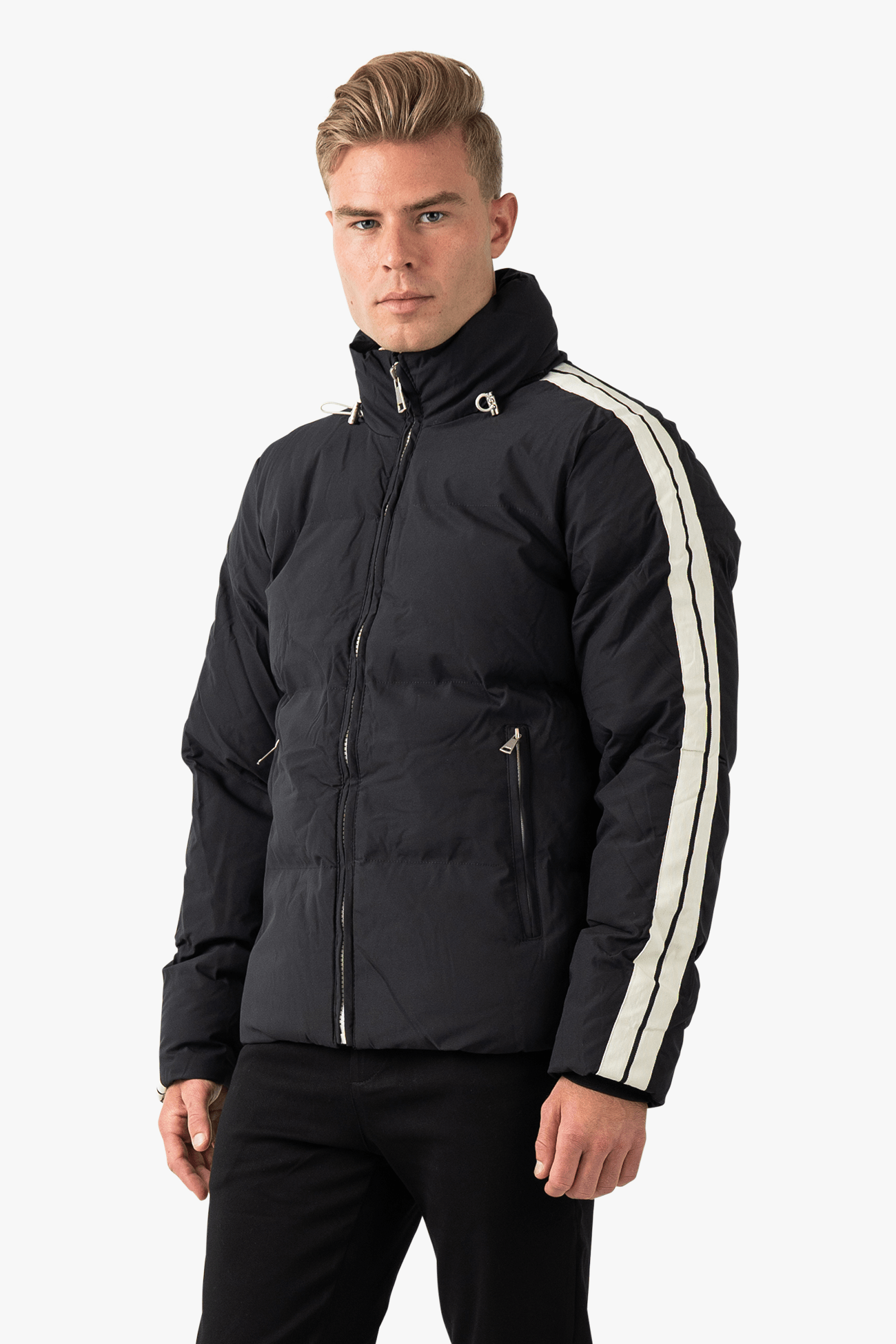 Puffer Stripe - Black - NewfivePlus