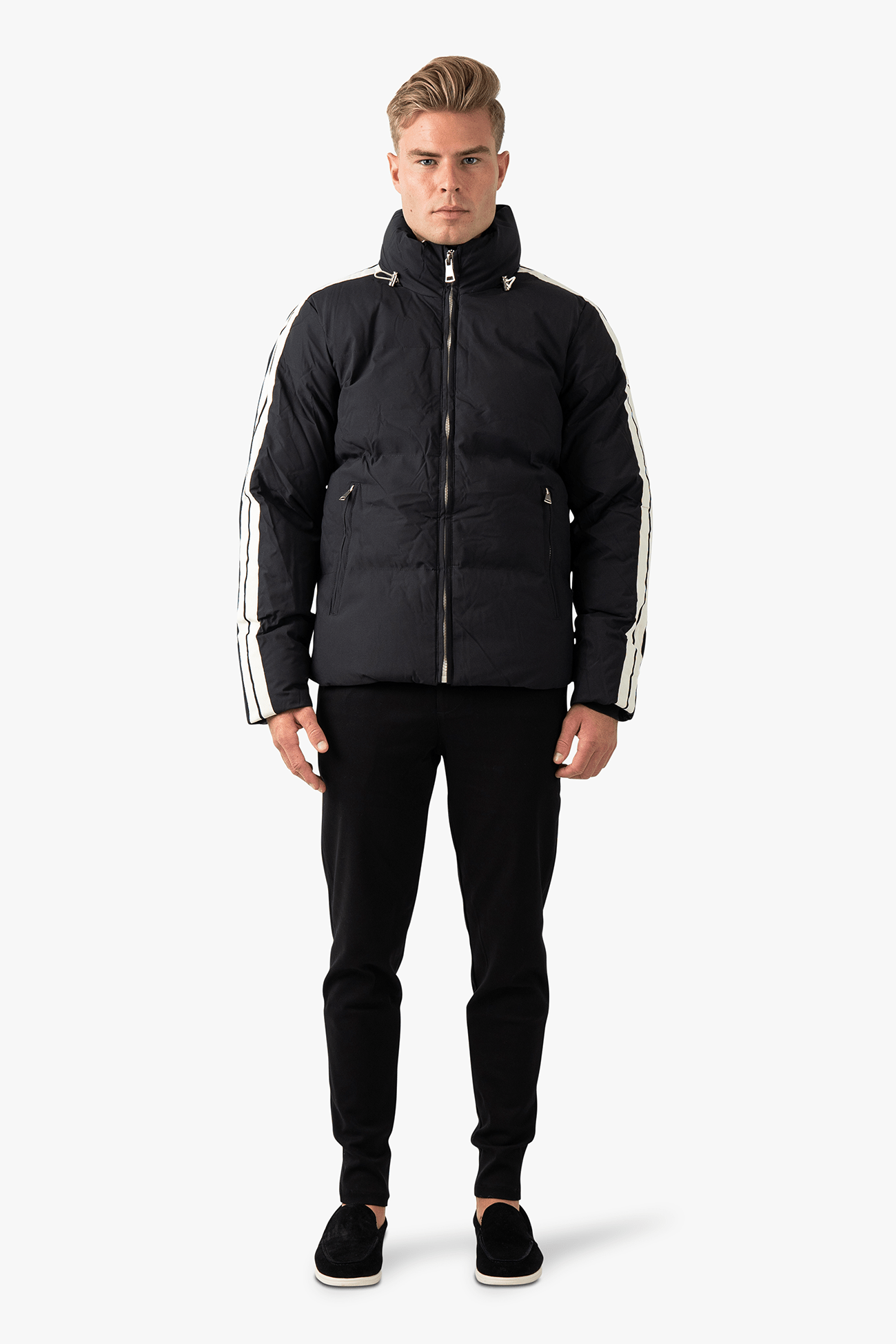 Puffer Stripe - Black - NewfivePlus